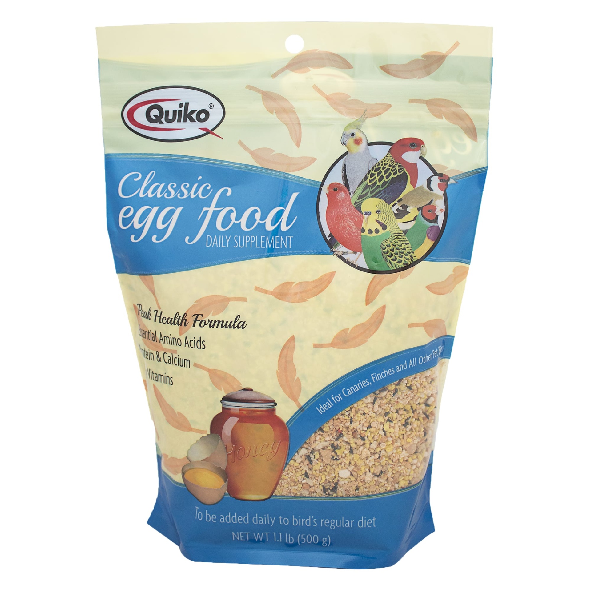 slide 1 of 1, Quiko Classic Egg Food Bird Supplement, 1.1 lb