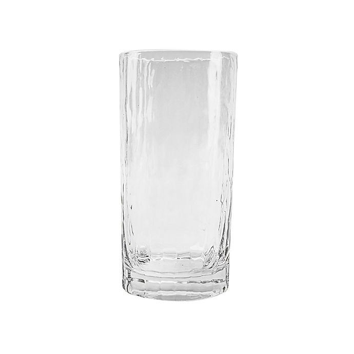 slide 1 of 1, Bee & Willow Home Tall Textured Glass Tumbler - Clear, 1 ct