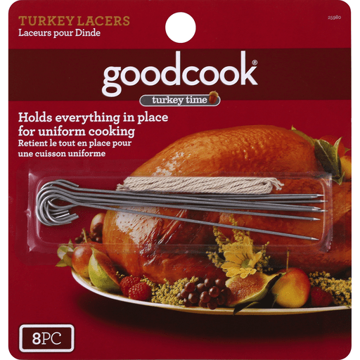 slide 2 of 2, Good Cook MILLBROOK Bradshaw 6Pc Turkey Lacer Clip Strip, 1 ct