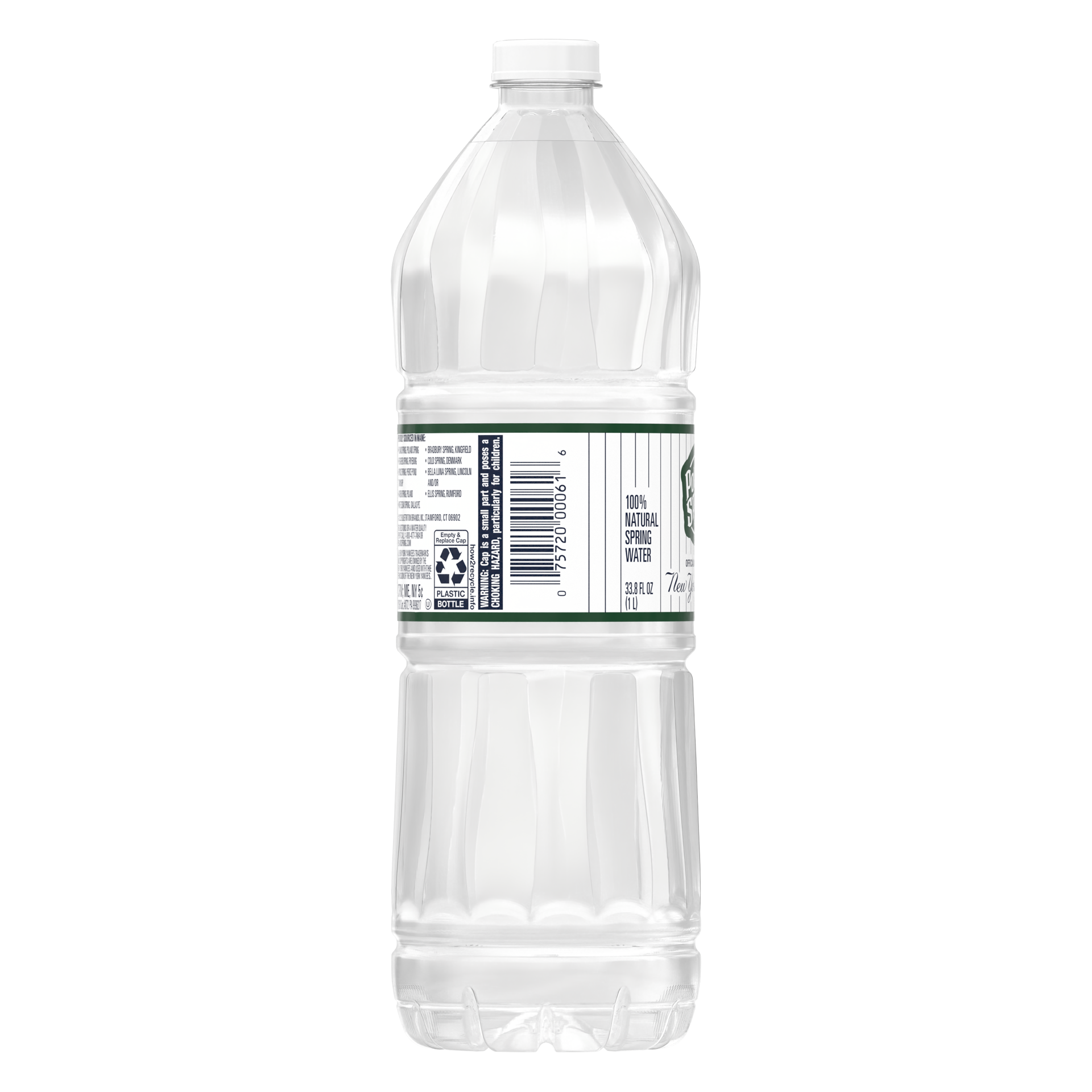slide 3 of 4, POLAND SPRING Brand 100% Natural Spring Water, 33.8-ounce plastic bottle, 33.8 oz