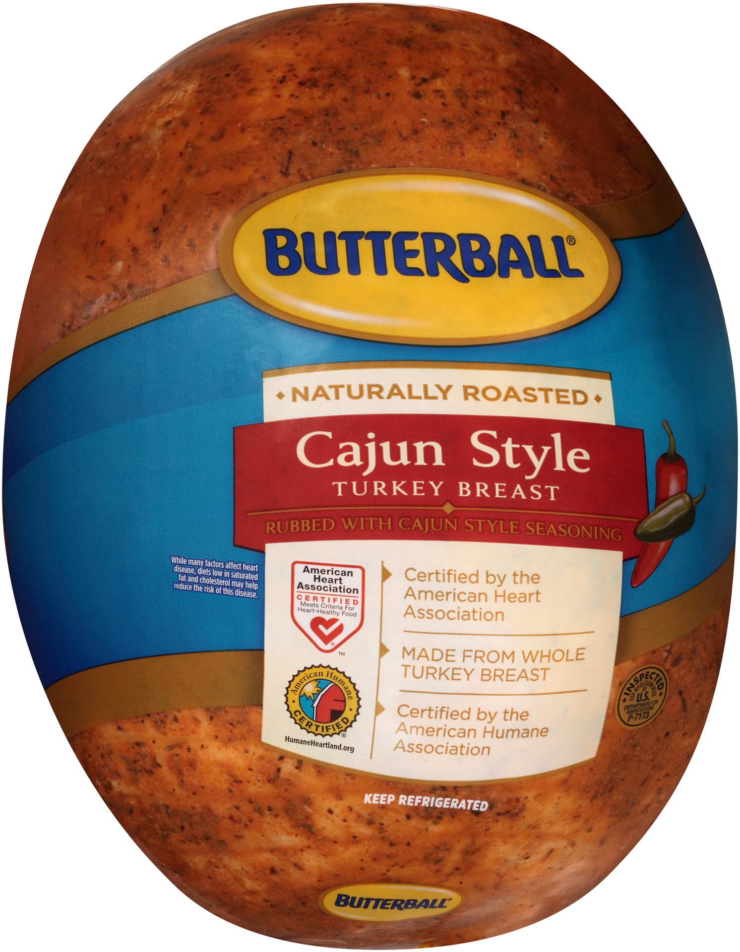 slide 1 of 1, Butterball Turkey Cajun, per lb