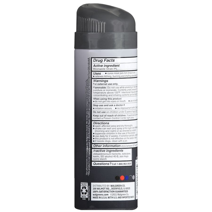 slide 5 of 5, Walgreens Miconazole 2% Spray Jock, 4.6 oz
