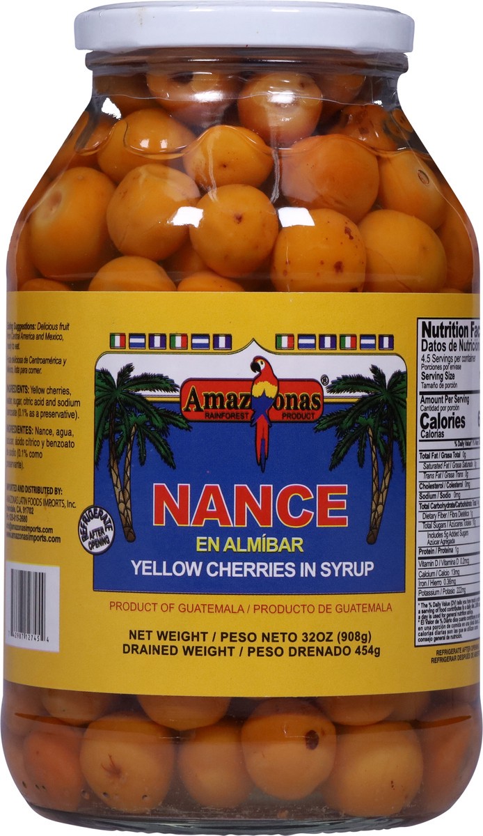 slide 2 of 13, Amazonas Yellow Cherries in Syrup 32 oz, 32 oz