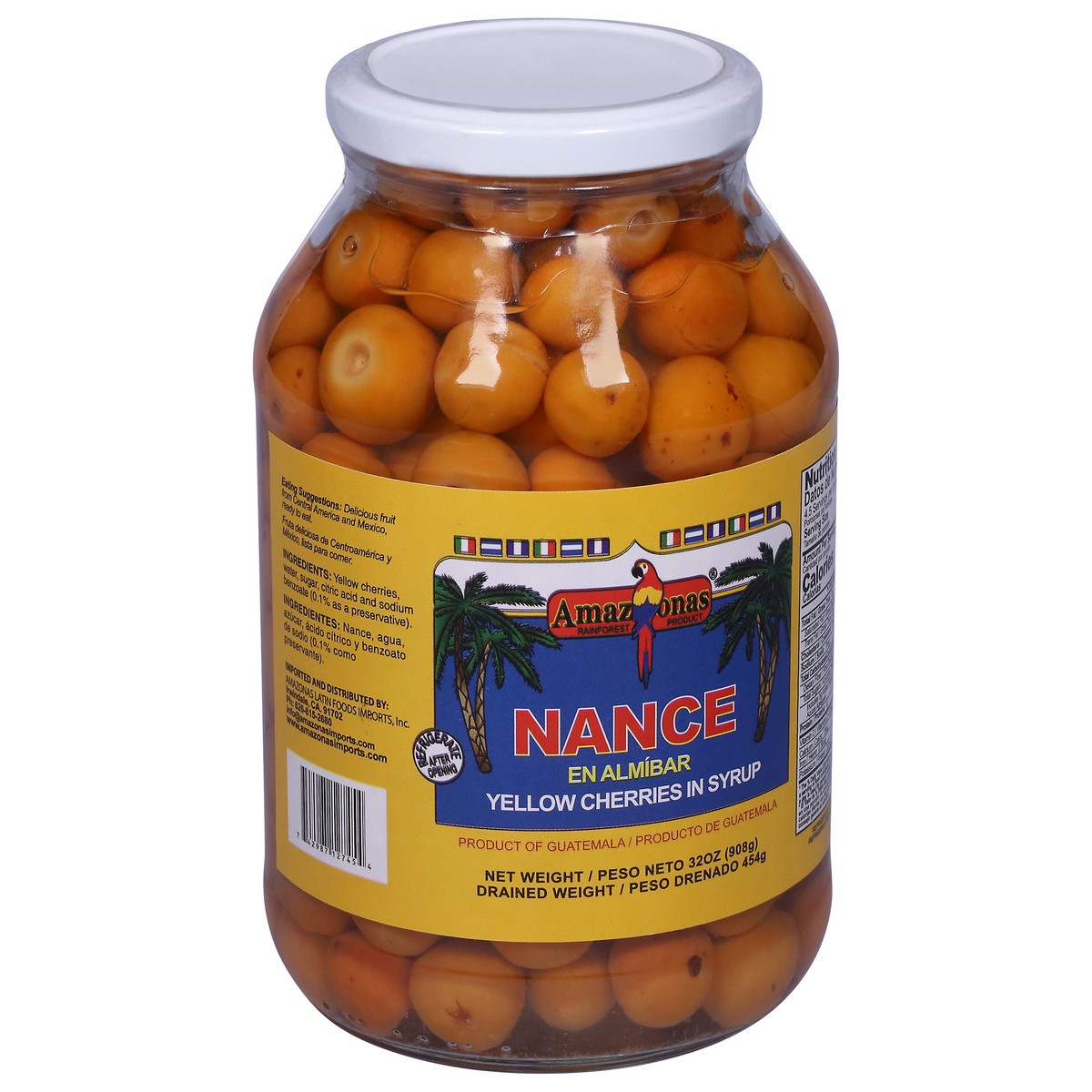 slide 13 of 13, Amazonas Yellow Cherries in Syrup 32 oz, 32 oz