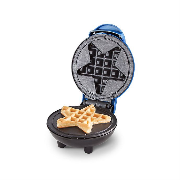 slide 2 of 9, Dash Star Mini Waffle Maker - Navy Blue, 1 ct