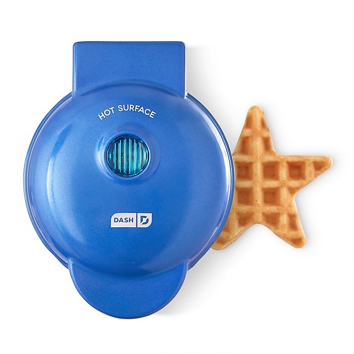 slide 1 of 9, Dash Star Mini Waffle Maker - Navy Blue, 1 ct