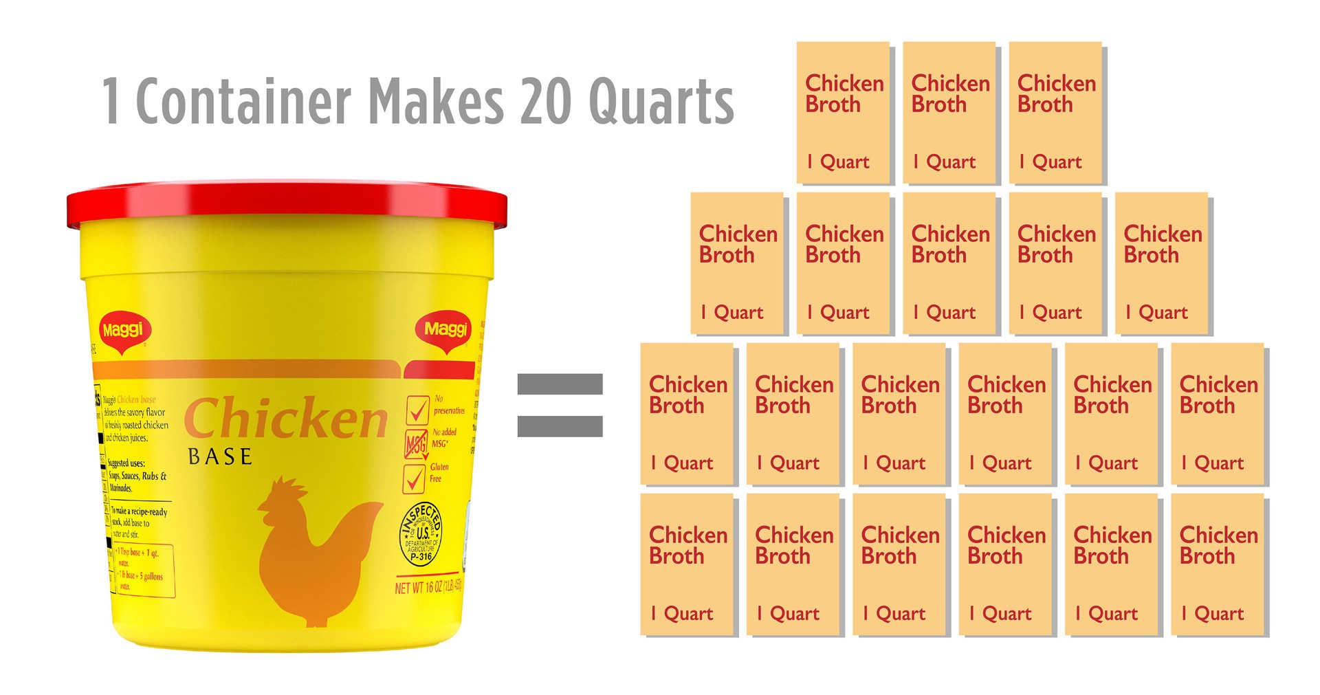 slide 5 of 5, Maggi Chicken Base Powder 1lb, 1 lb