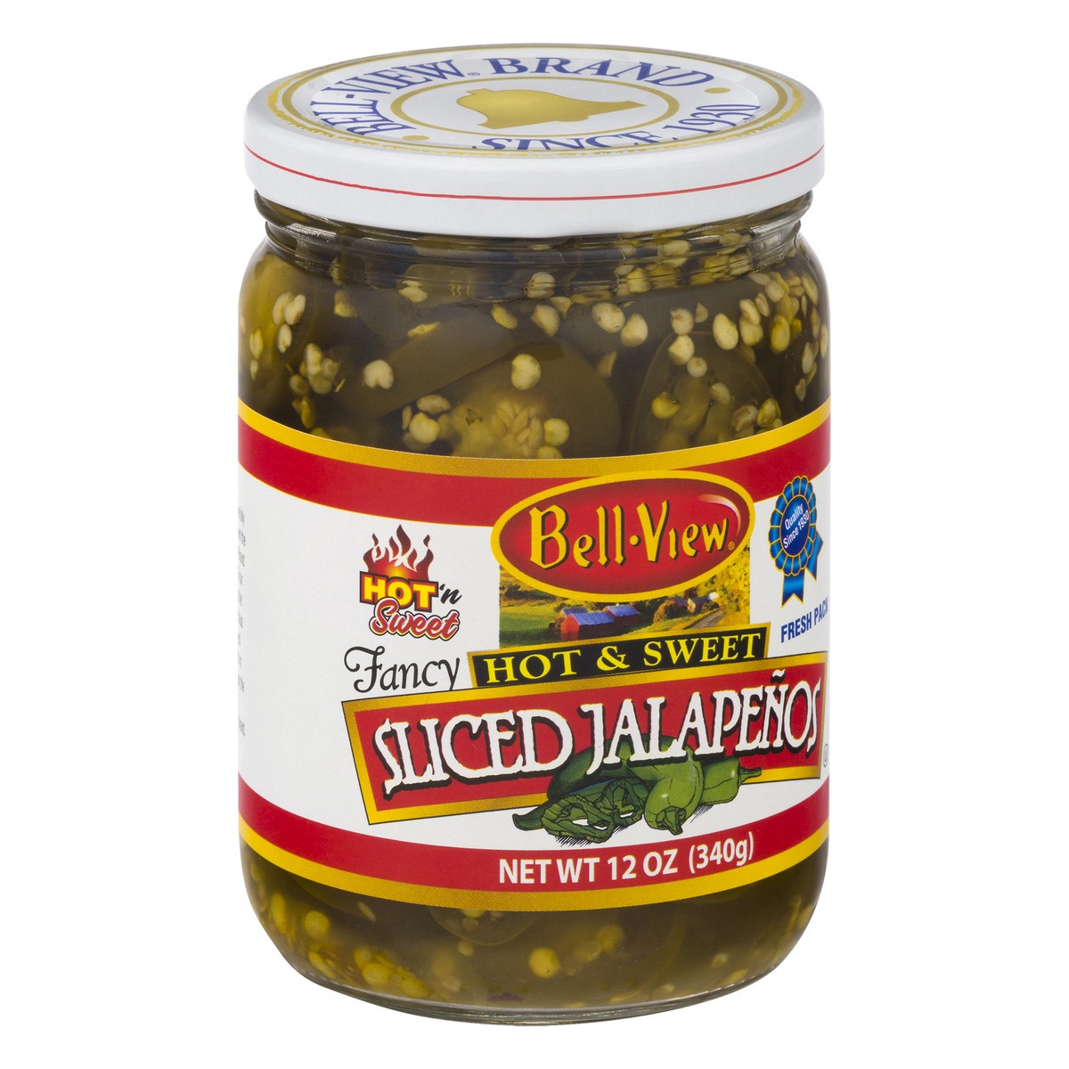 slide 6 of 9, Bell-View Hot & Sweet Sliced Jalapenos, 12 oz