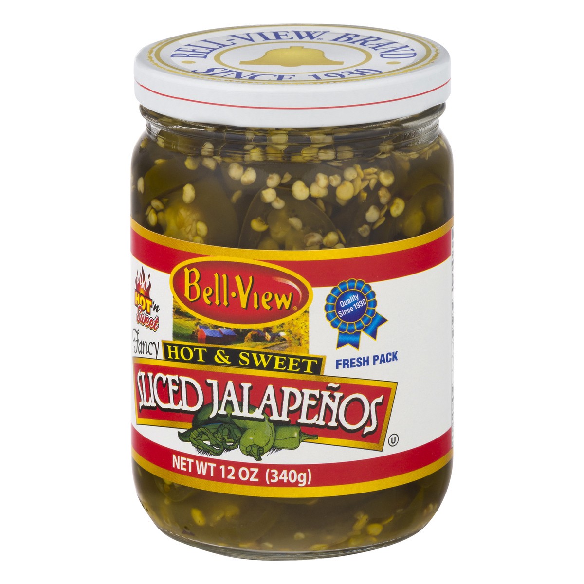 slide 4 of 9, Bell-View Hot & Sweet Sliced Jalapenos, 12 oz