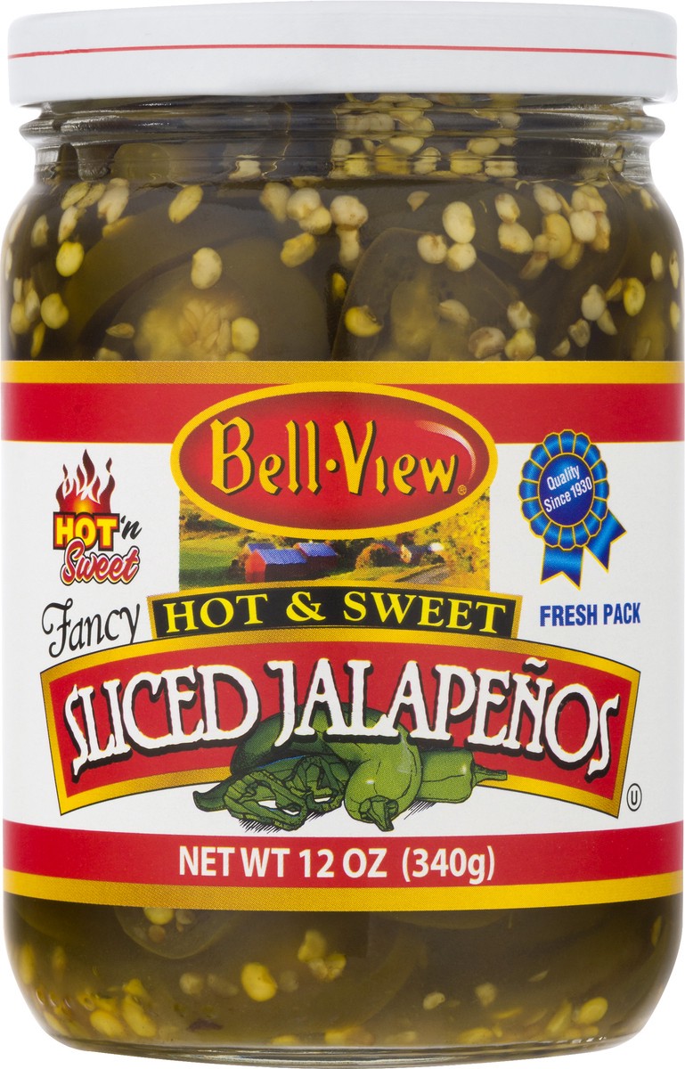 slide 7 of 9, Bell-View Hot & Sweet Sliced Jalapenos, 12 oz