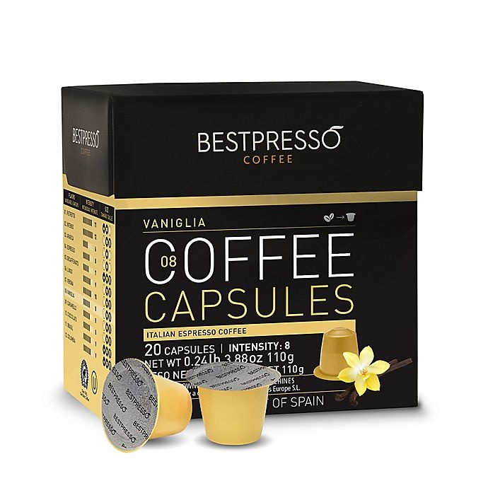 slide 1 of 1, Bestpresso Vaniglia Espresso Capsules, 20 ct