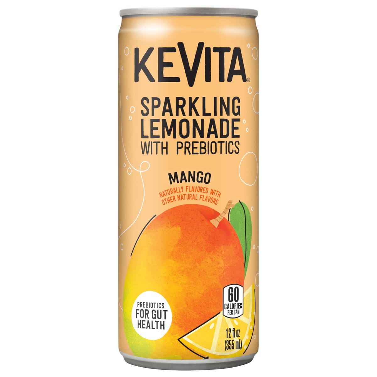 slide 1 of 6, KeVita USDA Organic Probiotic Mango Lemonade Fruit Juice, , Can - 12 fl oz, 12 fl oz