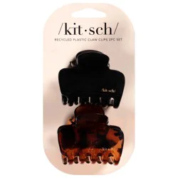 scünciBlack & Tortoiseshell Recycled Plastic Claw Clips - 2 Each