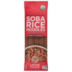 Lotus Foods Buckwheat & Brown Soba Rice Noodles 8 oz