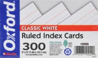 slide 1 of 1, Oxford Ruled Index Cards - White, 300 ct
