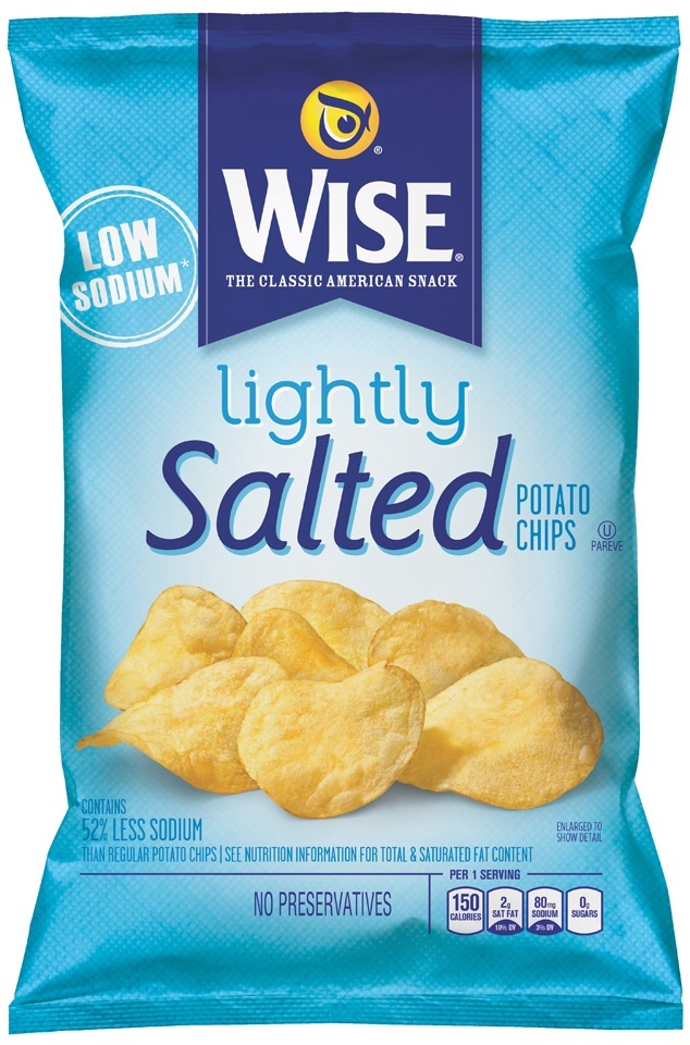 slide 1 of 1, Wise Potato Chips, Lightly Salted, 7 oz