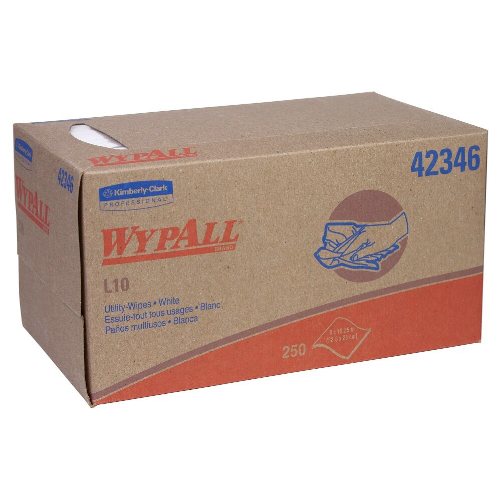 slide 1 of 5, Wypall L10 Single Fold Utility Wipes, 250 ct