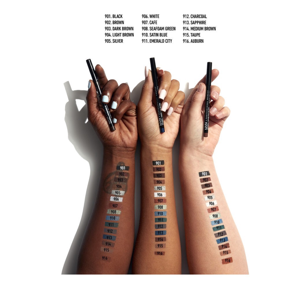 slide 6 of 6, NYX PROFESSIONAL MAKEUP Slim Eye Pencil, Emerald City, 0.04 oz