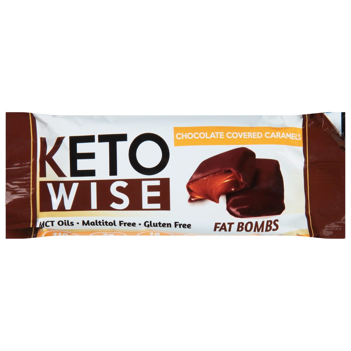 slide 1 of 9, Keto Wise Chocolate Covered Caramels Fat Bombs 2 ea, 2 ct