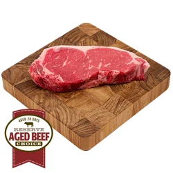 L&B Reserve Aged Beef Choice Boneless New York Strip Steak