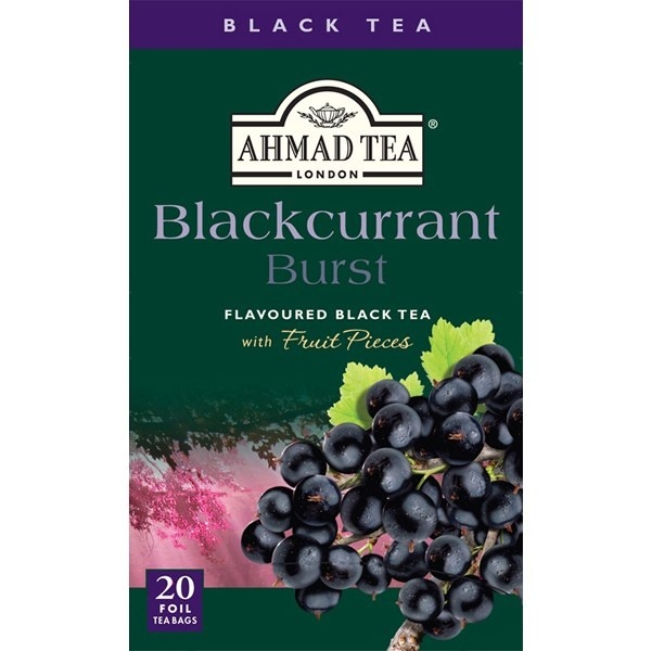 slide 1 of 1, Ahmad Tea Ahmad Black Currant Black Tea, 20 ct