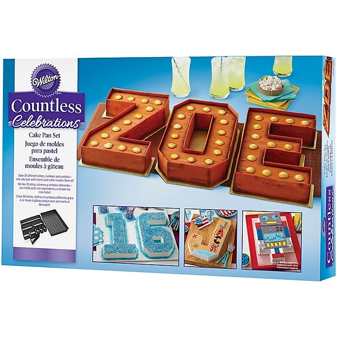 slide 2 of 6, Wilton Countless Celebrations Cake Pan Set, 1 ct