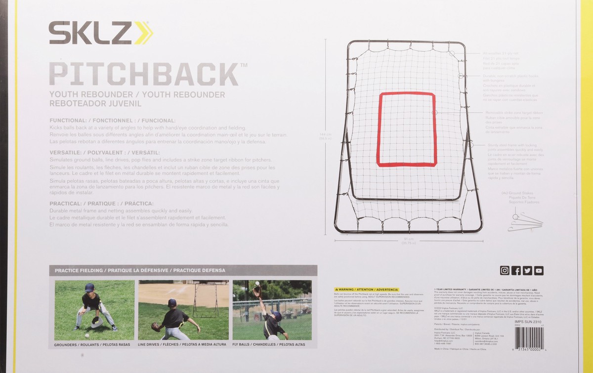 slide 3 of 12, SKLZ Pitchback 1 ea, 1 ct