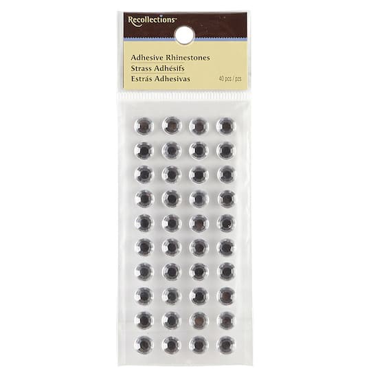 slide 1 of 2, 8mm Clear Adhesive Rhinestones By Recollections, 8mm
