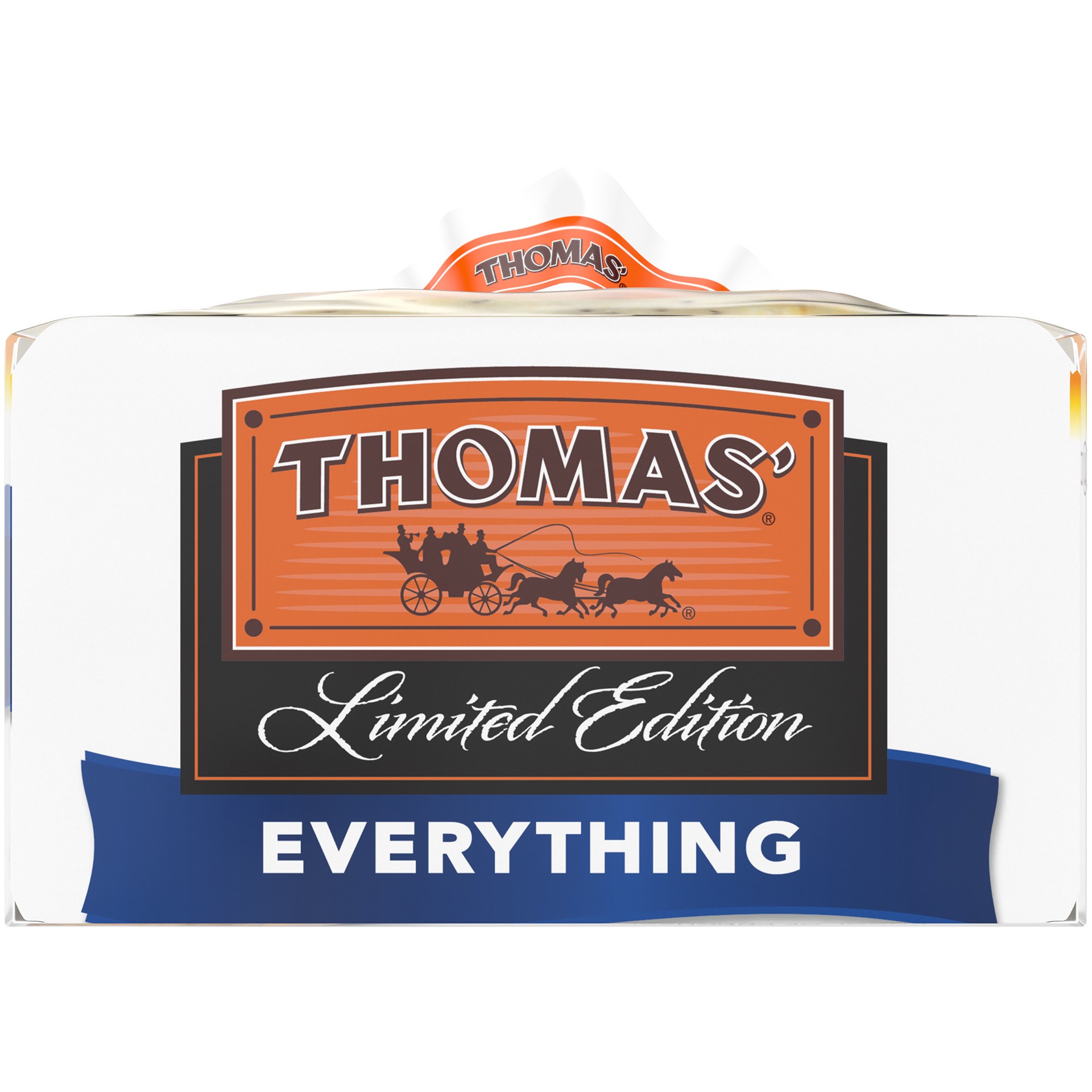 slide 4 of 5, Thomas' Limited Edition Everything English Muffins, 6 count, 13 oz, 