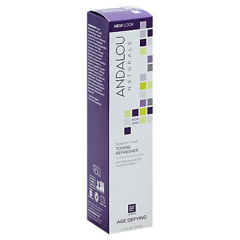 slide 1 of 1, Andalou Naturals Toning Refresher For Dry & Sensitive Skin Age Defying Blossom + Leaf, 6 fl oz