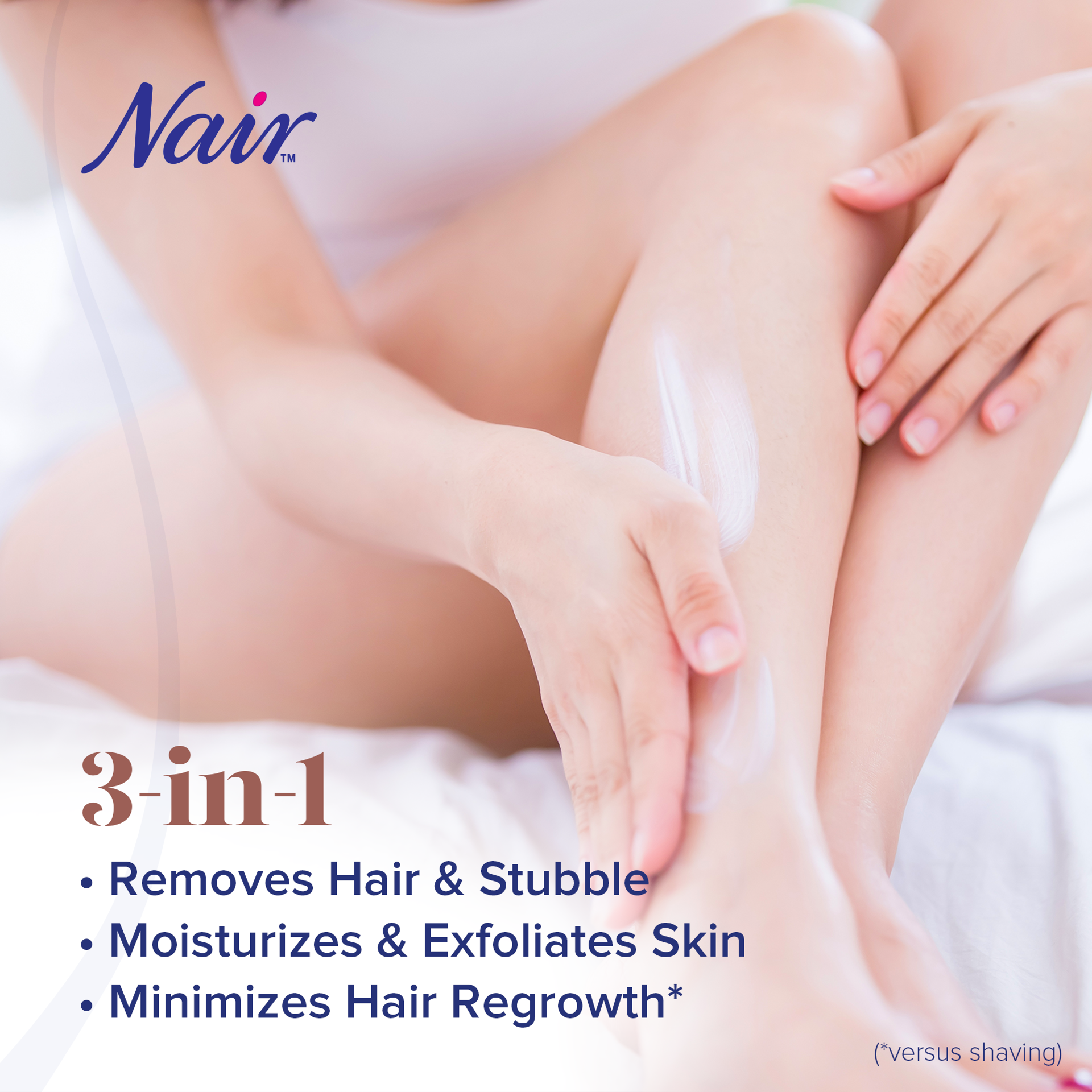 slide 4 of 5, Nair Hair Remover & Beauty Treatment Seaweed Leg Mask 8.0oz, 8 oz
