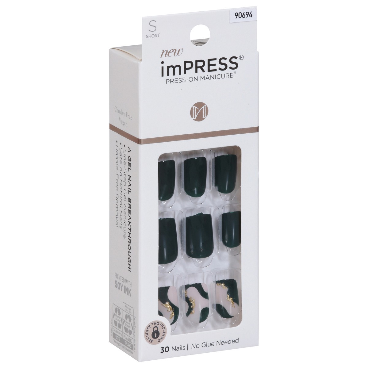 slide 8 of 14, imPRESS Nails Short 30 ea, 1 cnt