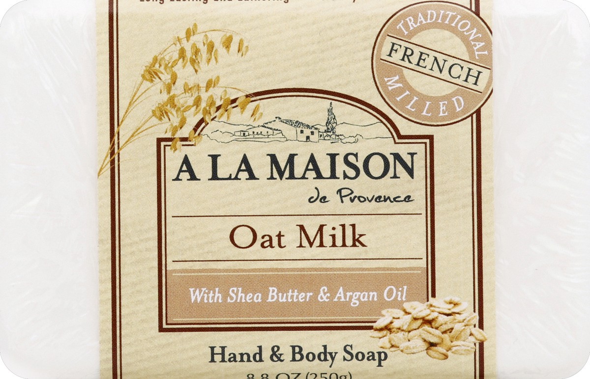 slide 2 of 4, A La Maison de Provence Oat Milk Bar Soap, 8.8 oz