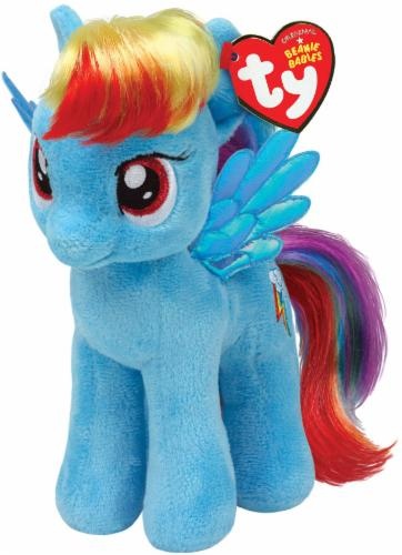 slide 1 of 1, TY My Little Pony Plush Pony - Rainbow Dash, 8 in