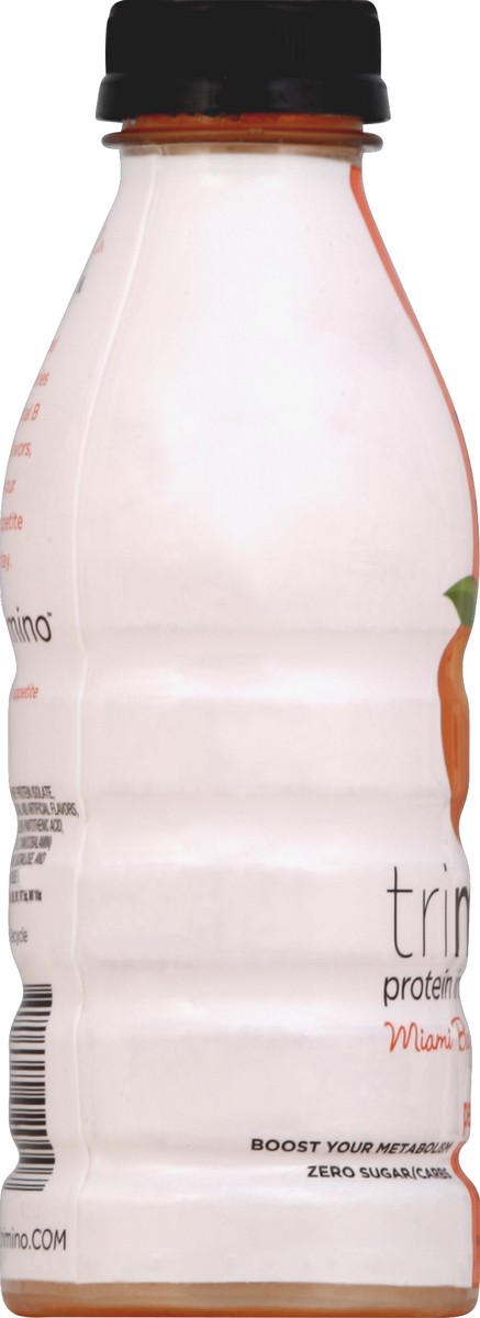 slide 3 of 5, trimino Protein Infused Water Peach - 16 oz, 16 oz