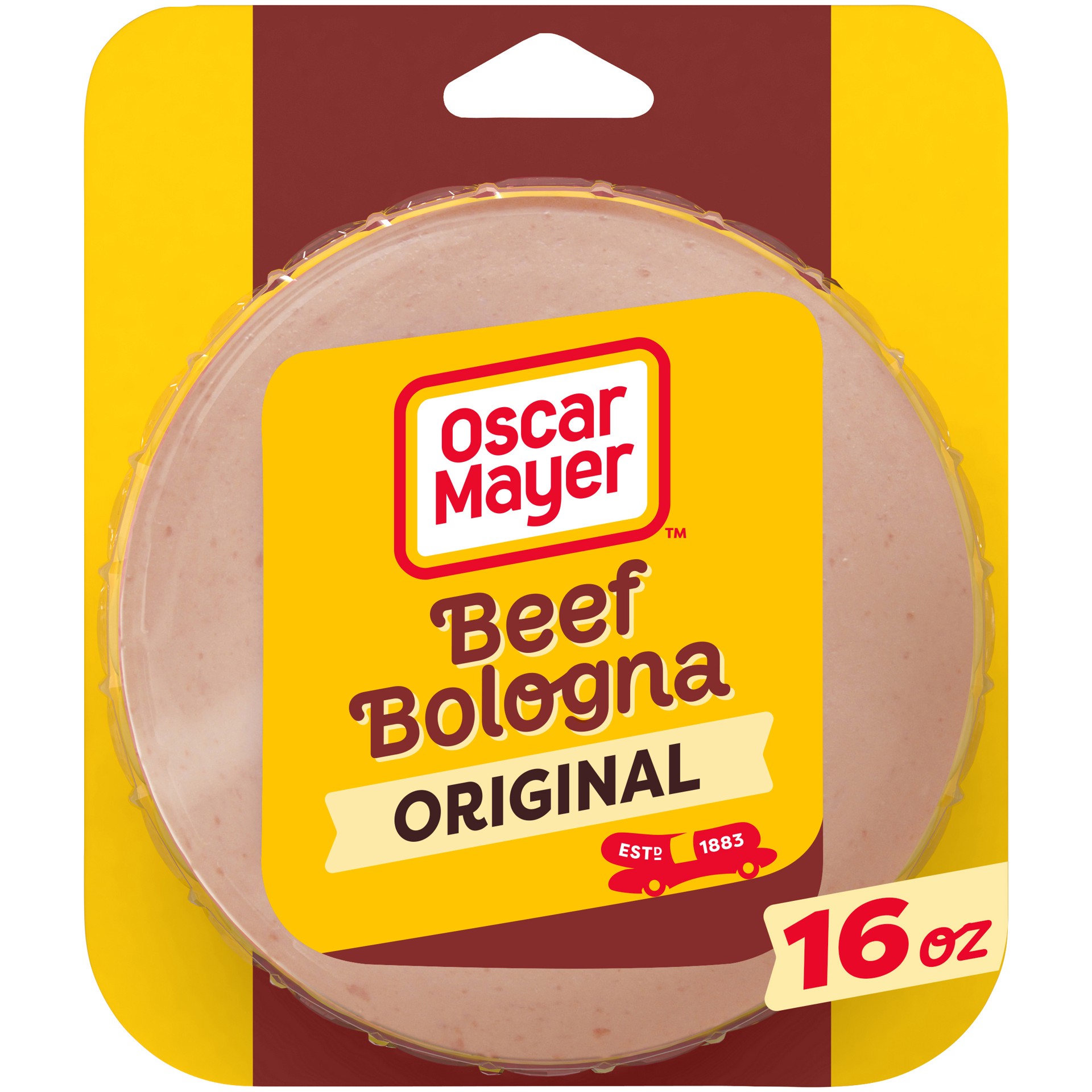 slide 1 of 2, Oscar Mayer Beef Bologna Sliced Lunch Meat, 16 oz. Pack, 16 oz