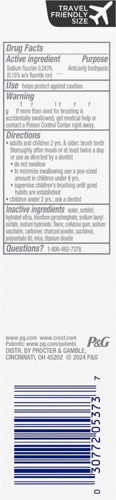 slide 6 of 6, Crest 3D White Whitening Therapy Charcoal Toothpaste, 2.4 oz