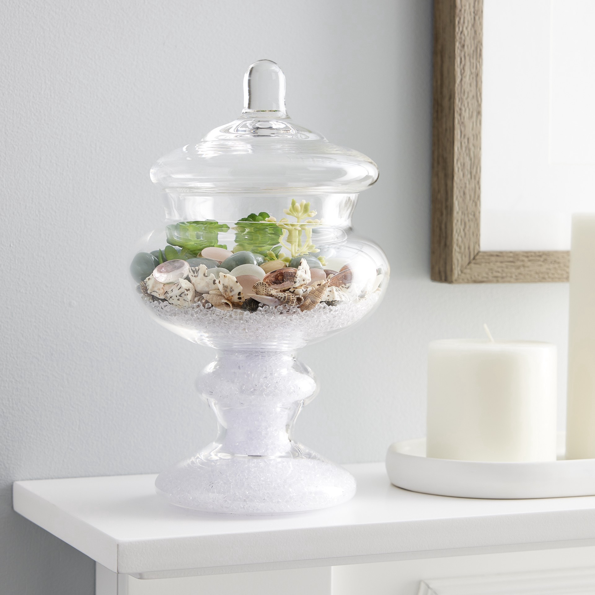 slide 2 of 2, 9.5" Clear Glass Apothecary Jar By Ashland, 9.5 in