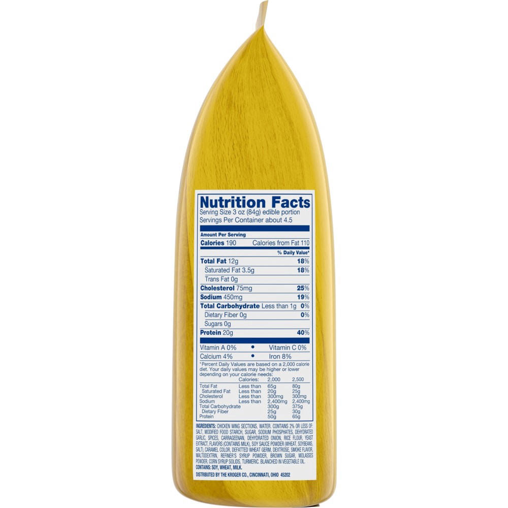 slide 3 of 3, Kroger Oven Roasted Chicken Wings, 22 oz