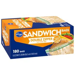 Kroger Double Zipper Sandwich Bags