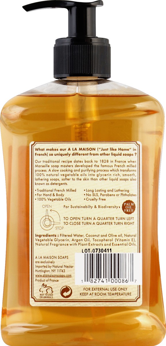 slide 2 of 3, A La Maison French Honeysuckle Hand Soap, 16.9 fl oz