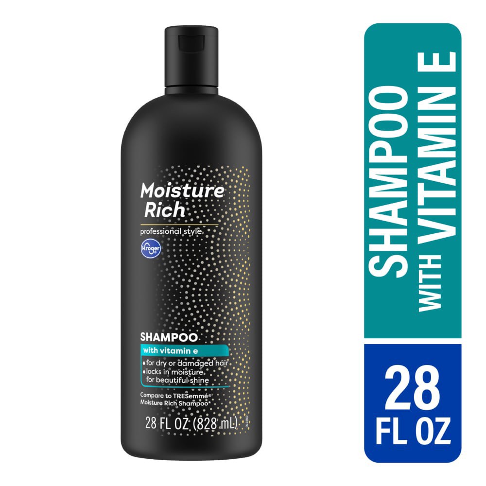slide 2 of 2, Kroger Moisture Rich Shampoo With Vitamin E, 28 fl oz