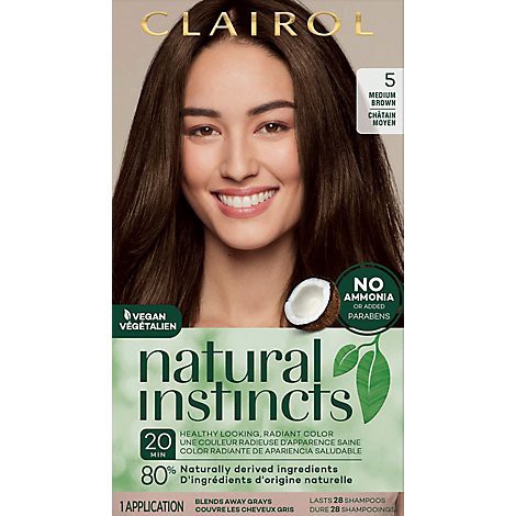 slide 1 of 1, CLAIROL Natural Instincts Hair Color Non-Permanent Medium Brown 20 - Each, 1 ct