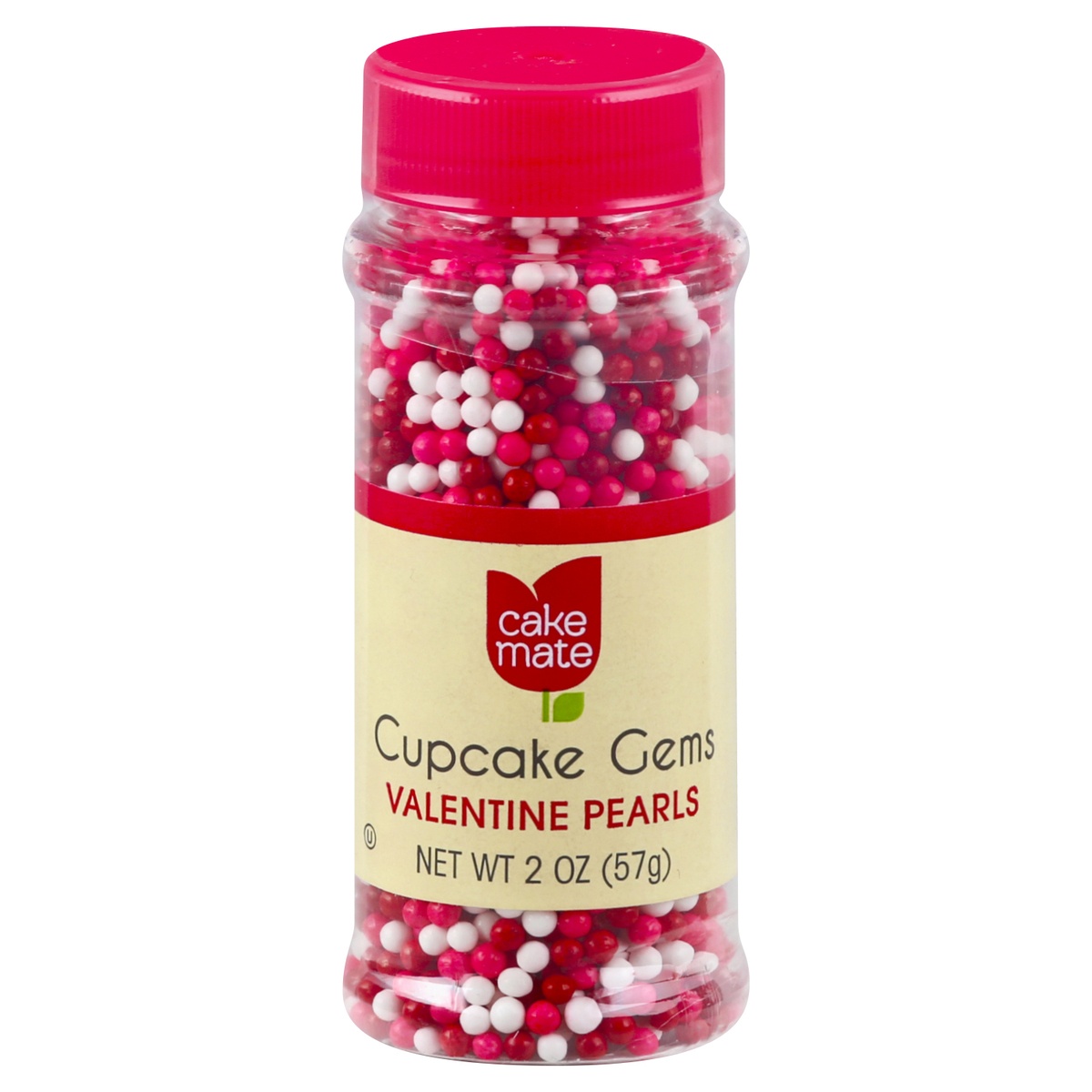 slide 1 of 1, Cake Mate Valentine Pearls Cupcake Gems, 2 oz