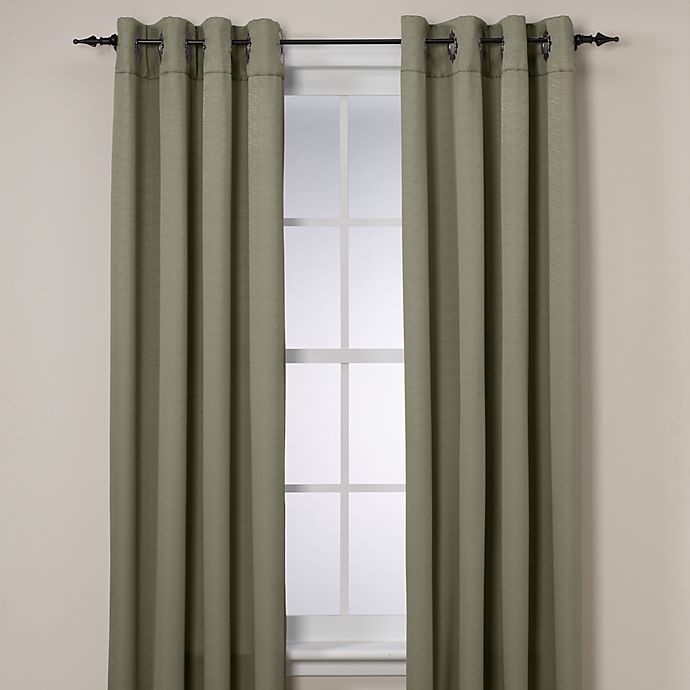 slide 1 of 1, Insola Odyssey Insulating Window Curtain Panel - Seagrass, 95 in