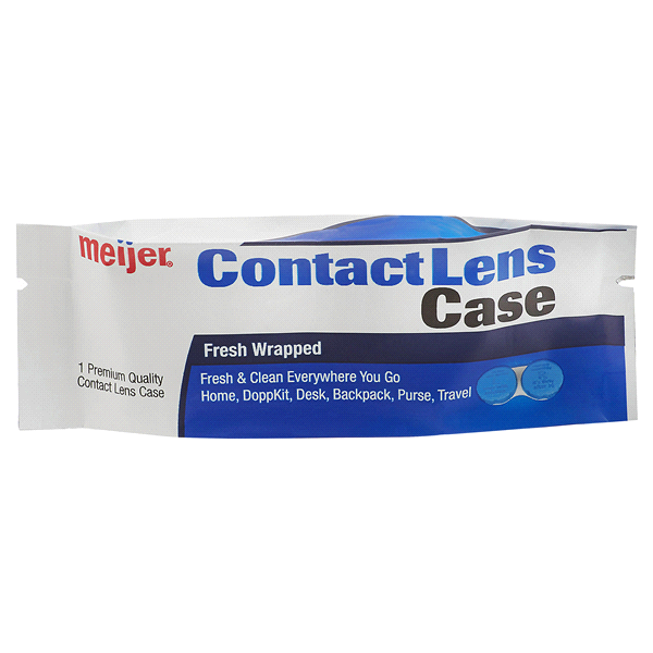slide 1 of 1, Meijer Contact Lens Case, 1 ct