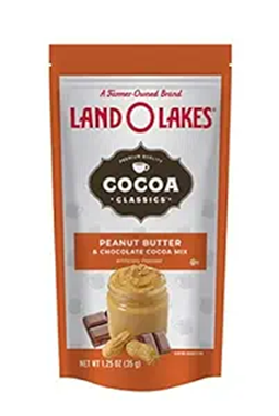 slide 1 of 1, Land O'Lakes Cocoa Classics Peanut Butter & Chocolate Cocoa Mix - 1.25 oz, 1.25 oz