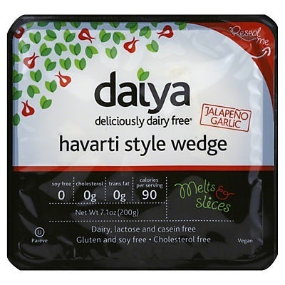slide 1 of 1, Daiya Jalapeno Garlic Havarti Style Wedge, 7.1 oz