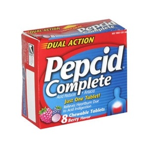 slide 1 of 1, Pepcid Complete Chewable Tablets Berry Flavor, 8 ct