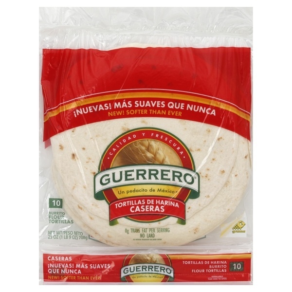 slide 1 of 1, Guerrero Tortillas Flour Burrito, 10 ct